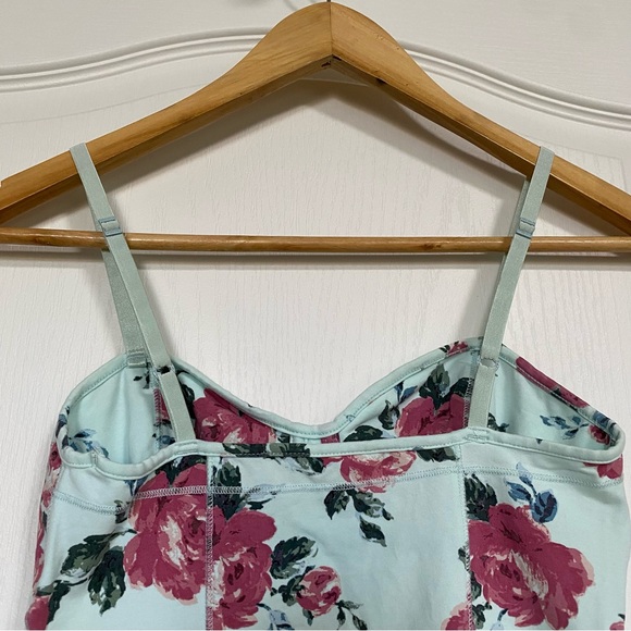 Aritzia Talula Green Bustier Floral Tank/Camisole Top Size S - Picture 5 of 9